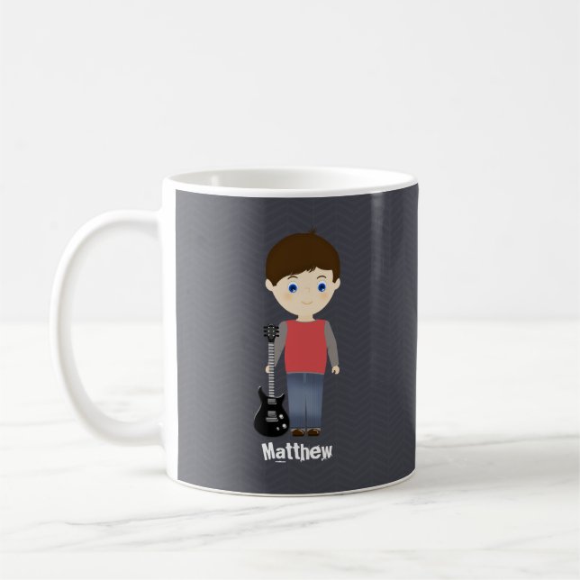 Rockstjärna Birthday Boy Kaffemugg (Vänster)