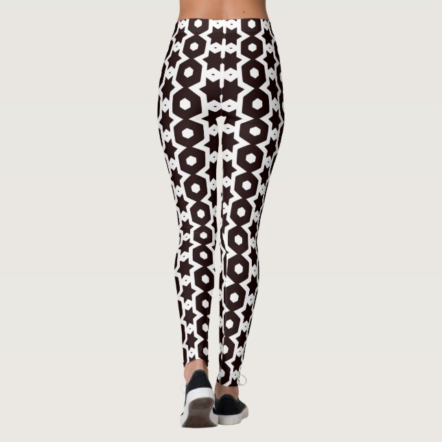 Rockstjärna Black & White XS-XL_Leggings Leggings (Baksida)