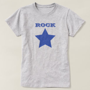 ROCKSTJÄRNA  Blåstjärniga T-Shirt för kvinnor 
