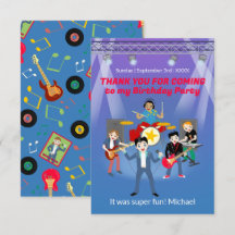 Rockstjärna Boy Band Födelsedagsfest