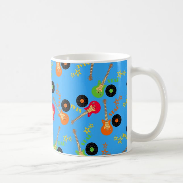 Rockstjärna Boy födelsedagsfest Kaffemugg (Höger)