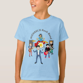 Rockstjärna Boys Band-Födelsedagsfest T Shirt