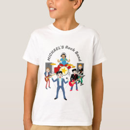 Rockstjärna Boys Band-Födelsedagsfest T Shirt