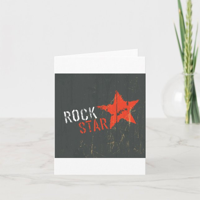 Rockstjärna brevkort kort (Skapare uppladdad)