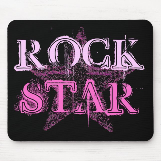 Rockstjärna Diva mousepad Musmatta (Framsidan)