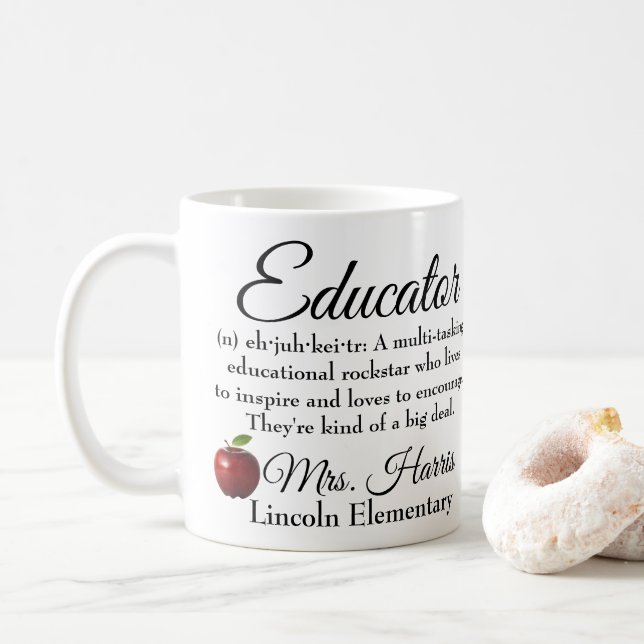 Rockstjärna Educator Kaffemugg (Med munk)