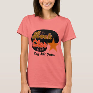 Rockstjärna efter natt - dagsjobb Doktor T-shirt