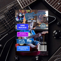 Rockstjärna "Ett Sten!" Magasin Cover 1:a födelsed