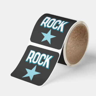 Rockstjärna fyrkantigt klistermärke