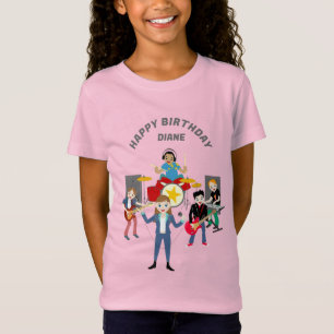 Rockstjärna Girl Band Födelsedagsfest T Shirt