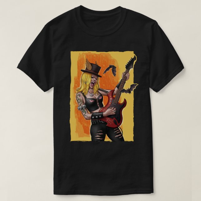 Rockstjärna Girl T-Shirt (Design framsida)