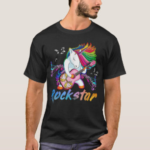 Rockstjärna Gitarr Rockig musik sångare T Shirt