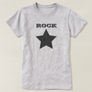 ROCKSTJÄRNA Grått Star Women's Basic T-Shirt