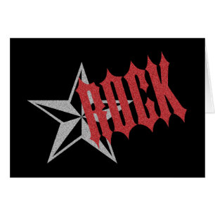Rockstjärna Hälsningskort
