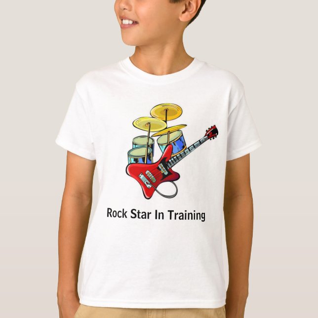 Rockstjärna i utbildning t-shirt (Framsida)