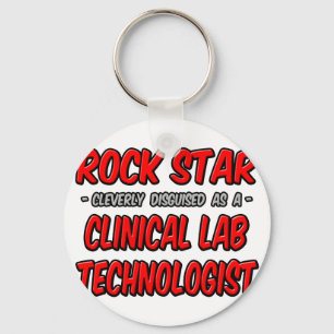 Rockstjärna ... Klinisk lab-teknolog Nyckelring