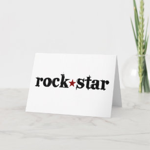 Rockstjärna Kort
