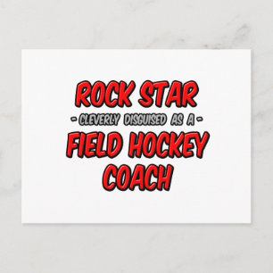 Rockstjärna ... landhockeytränare vykort