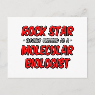 Rockstjärna ... Molekylär biolog Vykort