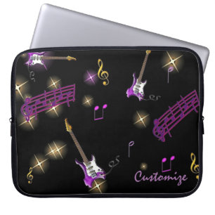 Rockstjärna Music Background Laptop sleeve