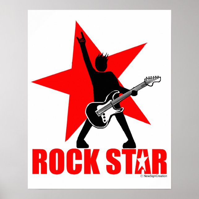 Rockstjärna Poster (Framsidan)