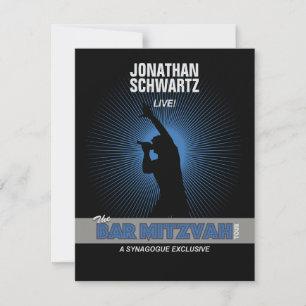 Rockstjärna Pub Mitzvah OSA Reply Black Silver Kort