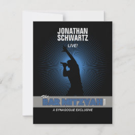 Rockstjärna Pub Mitzvah OSA Reply Black Silver Kort