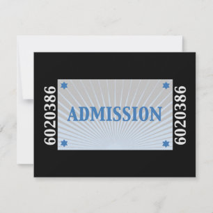Rockstjärna Pub Mitzvah OSA Reply Card Black Silve Kort
