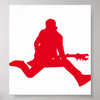 Rockstjärna Red Poster