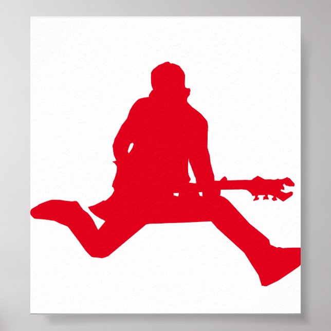 Rockstjärna Red Poster (Framsidan)