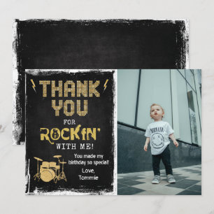 Rockstjärna Rocker Krit Grunge Tack Kort