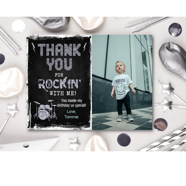 Rockstjärna Rocker Krit Grunge Tack Kort (Skapare uppladdad)