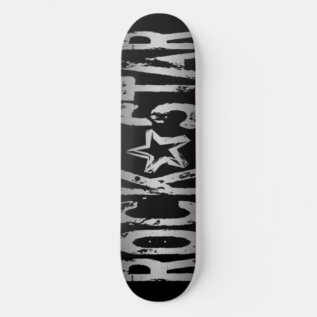 Rockstjärna Skateboard Bräda 20,5 Cm (Framsida)