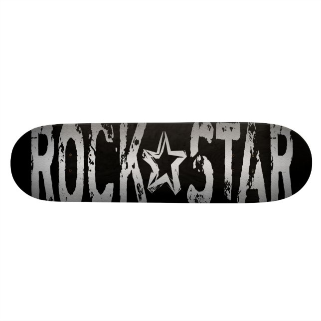 Rockstjärna Skateboard Bräda 20,5 Cm (Horisontell)