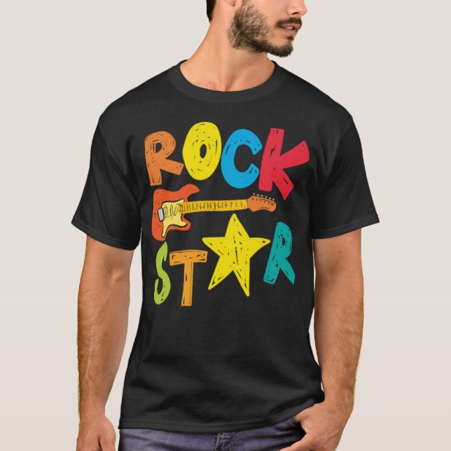 Rockstjärna T Shirt (Framsida)