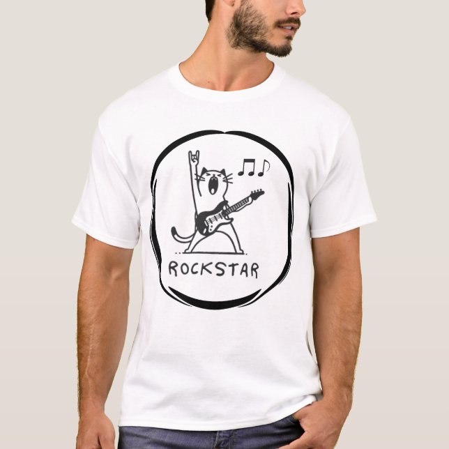 Rockstjärna T Shirt (Framsida)