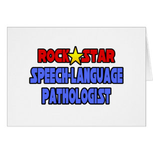 Rockstjärna-Tal-patolog Hälsningskort