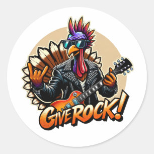 Rockstjärna Turkiet Runt Klistermärke