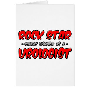 Rockstjärna...Urolog Hälsningskort