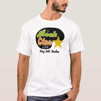 Rockstjärna vid natt - dagjobbbarberare t-shirt