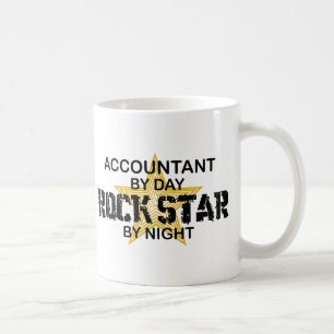 Rockstjärna vid natt - revisor kaffemugg