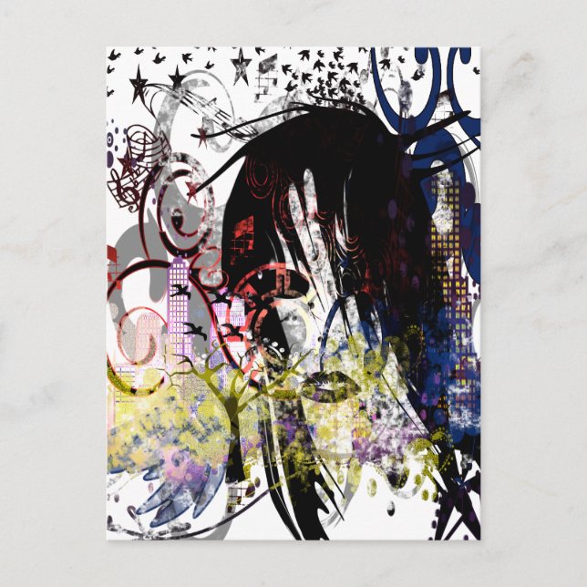 Rockstjärna Vykort (Framsida)