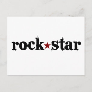 Rockstjärna Vykort