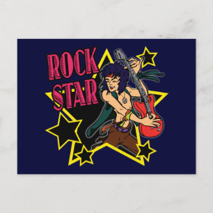 ROCKSTJÄRNA VYKORT