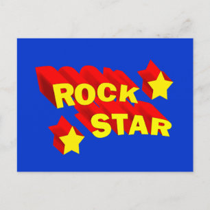 rockstjärna vykort