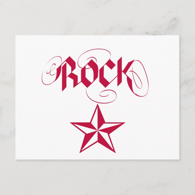 rockstjärna vykort (Framsida)