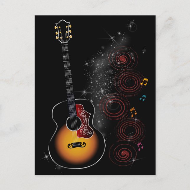 Rockstjärna Vykort (Framsida)