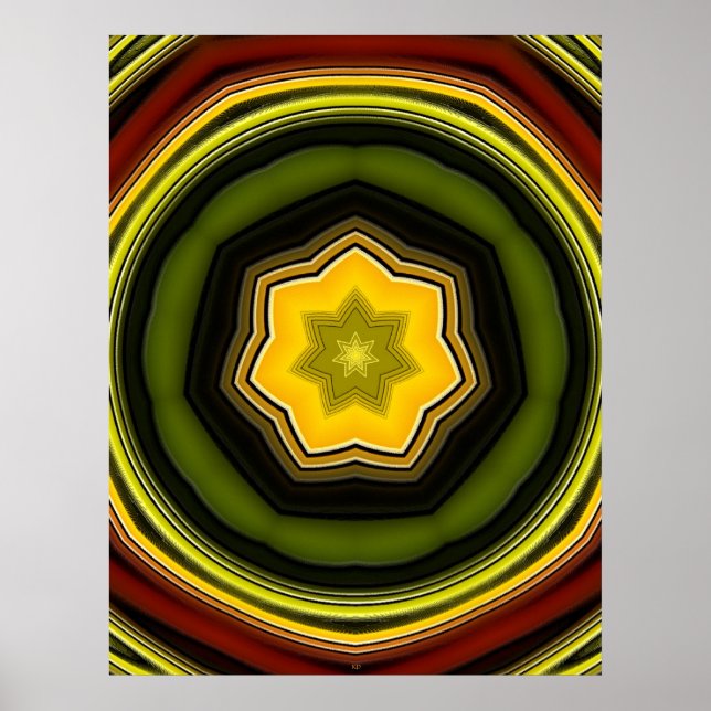 Rockstjärnaaffisch Poster (Framsidan)