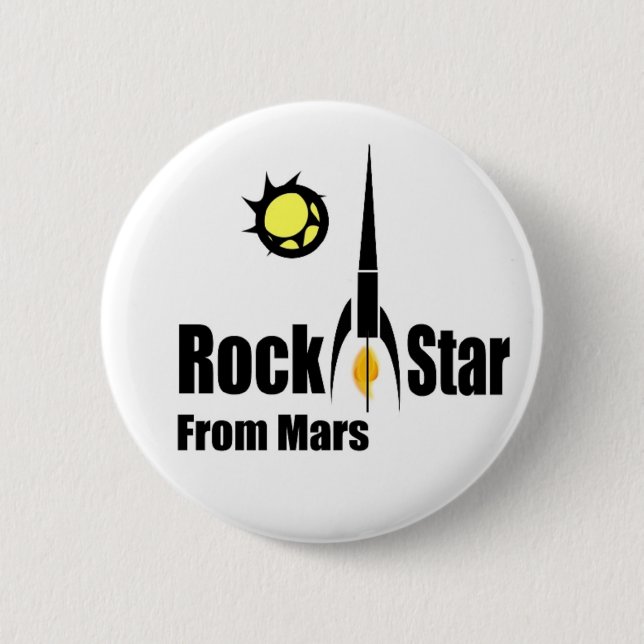 Rockstjärnan från fördärvar med spaceshipen knapp (Framsida)