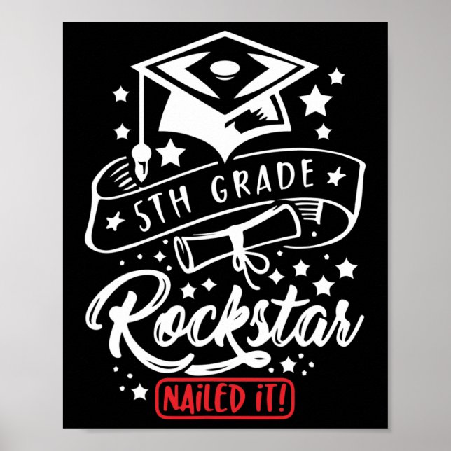 Rockstjärnan klass Student firade det på ett fanta Poster (Framsidan)